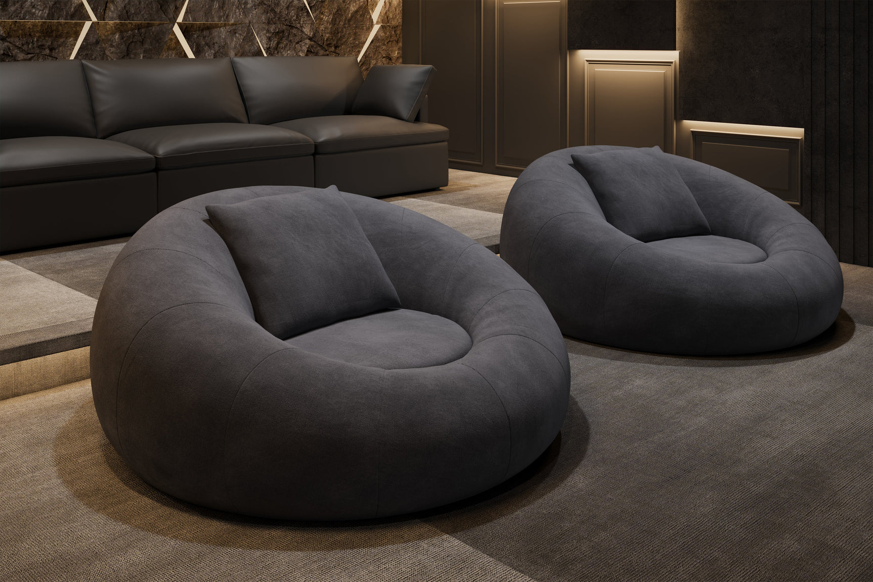 Grace Fabric Cuddle Seat with Footrest