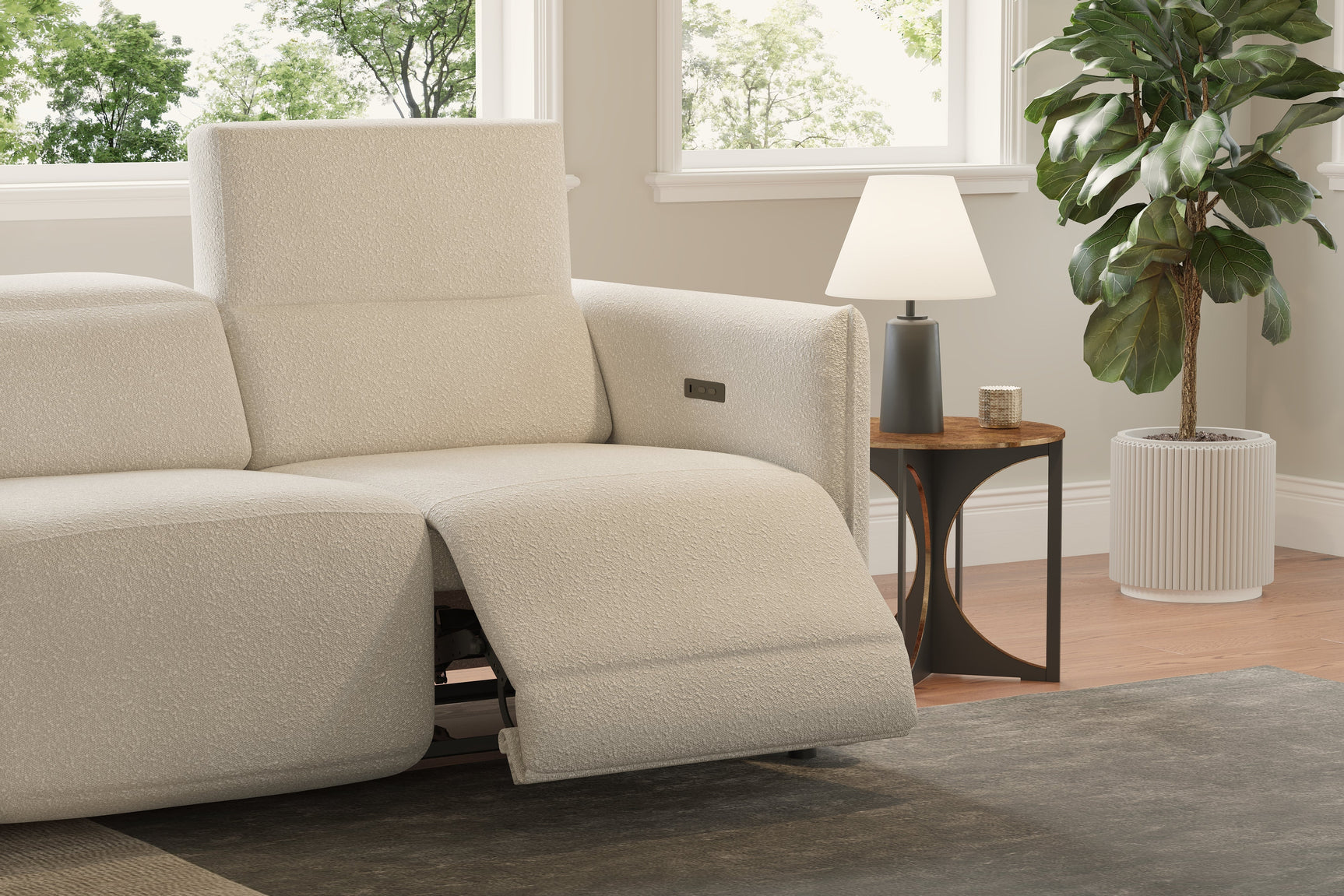 Alexandra Boucle Recliner Lounge