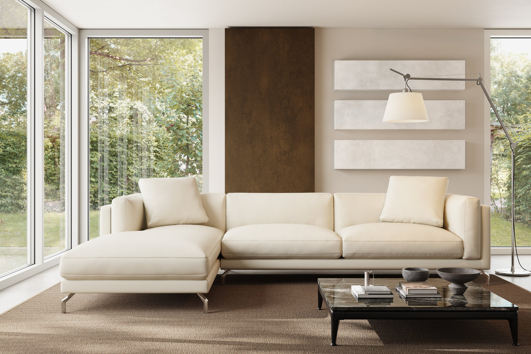 Zadar Leather Sectional Lounge