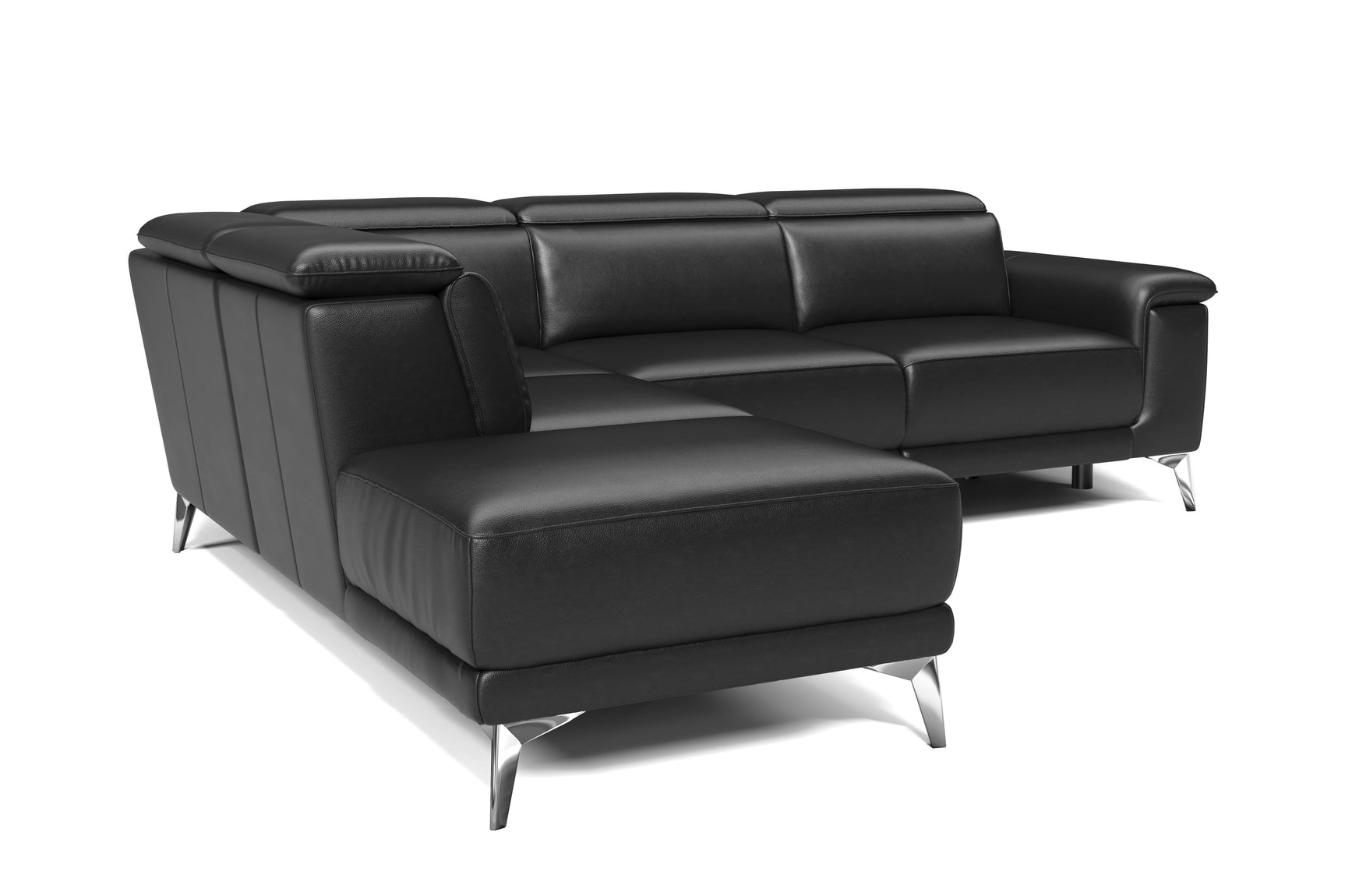 Pista Leather Reclining Sectional Lounge