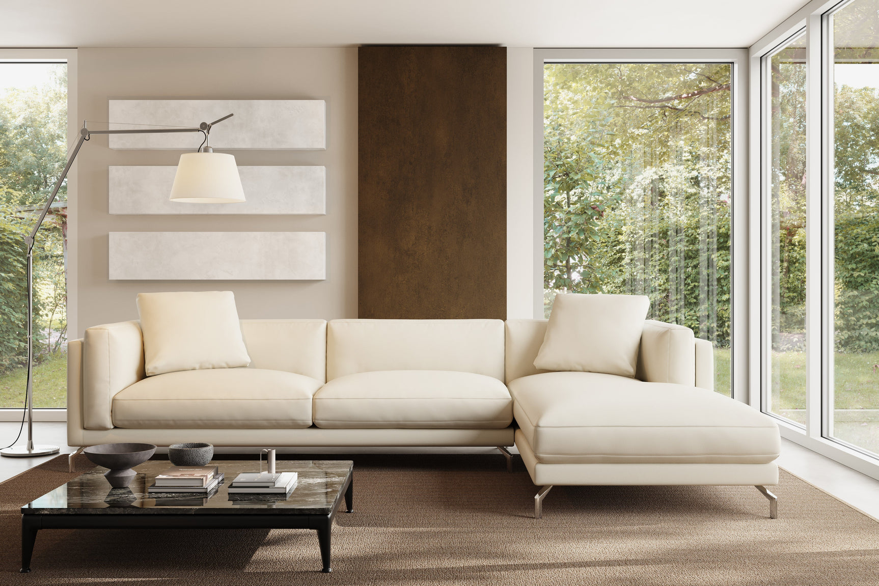 Zadar Leather Sectional Lounge