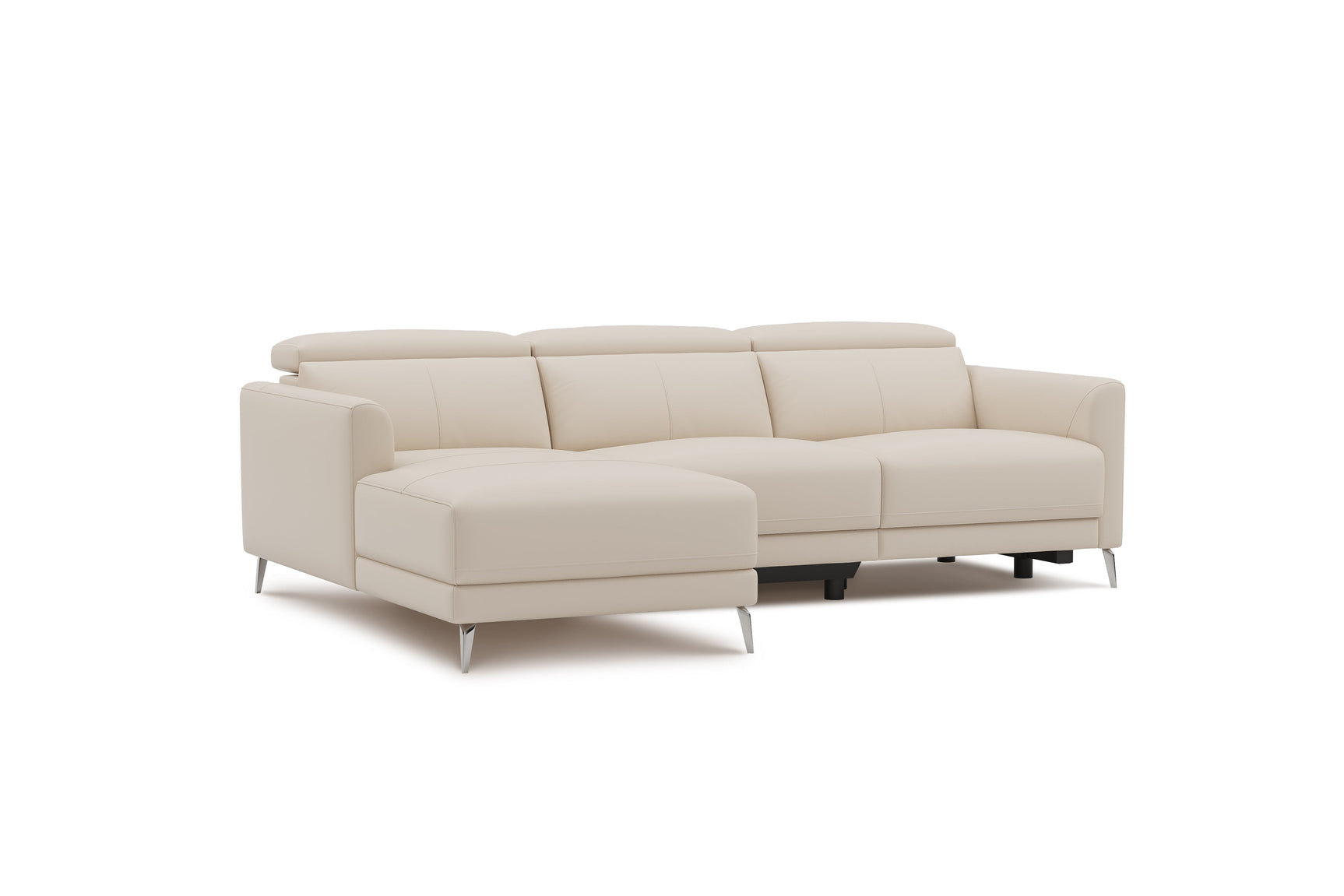 Andria Leather Reclining Sectional Lounge