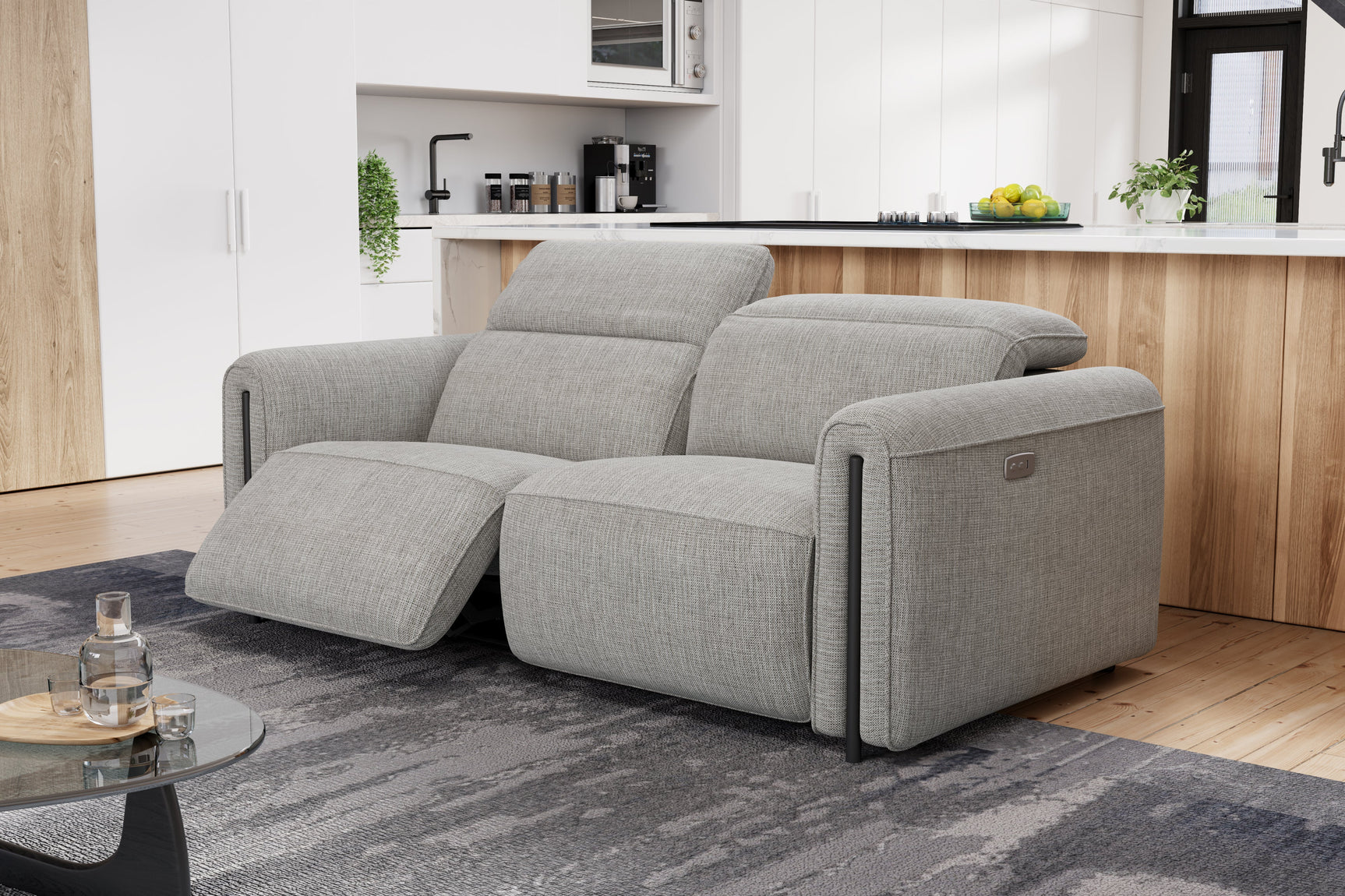 Octavia Fabric Dual Reclining Cloud Lounge