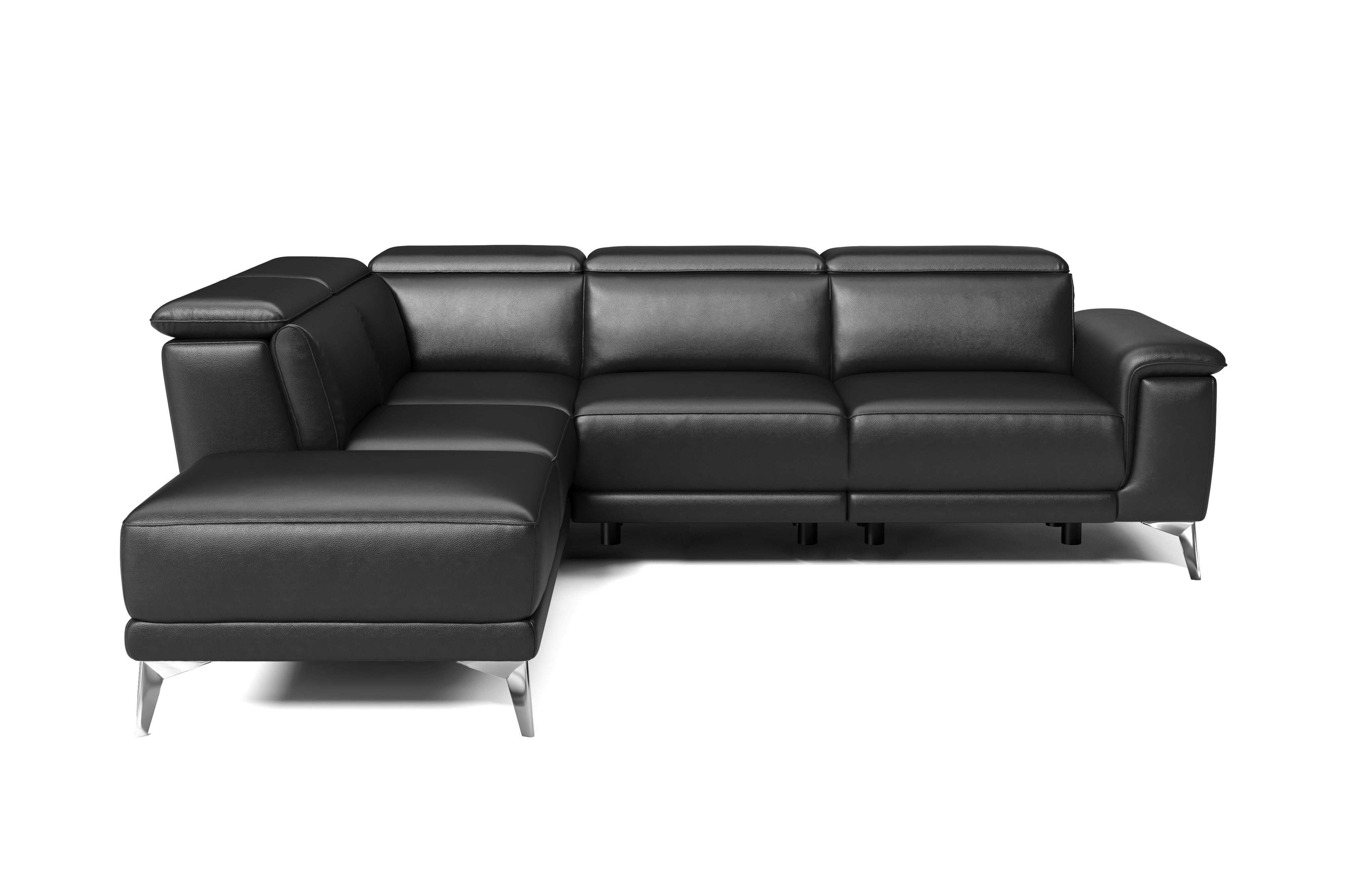 Pista Leather Reclining Sectional Lounge