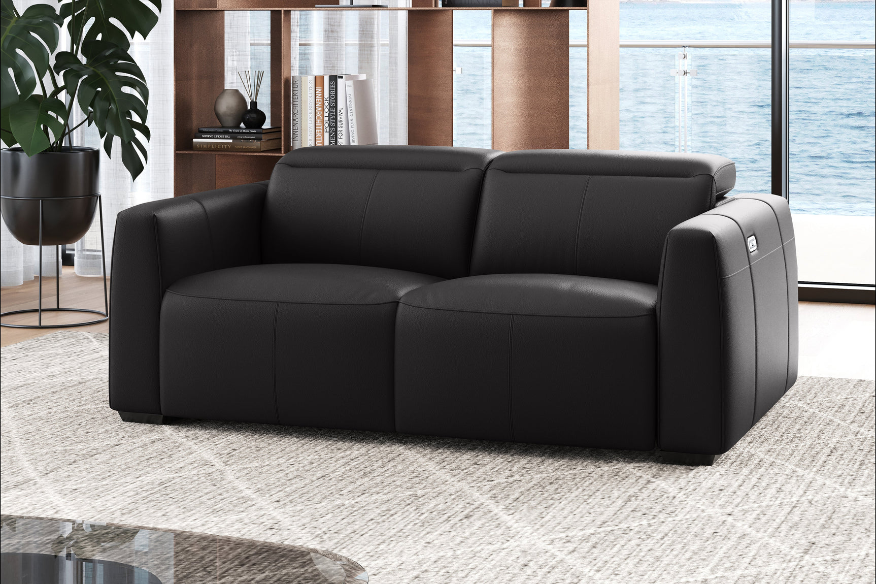 Carmen Leather Dual Recliner Lounge