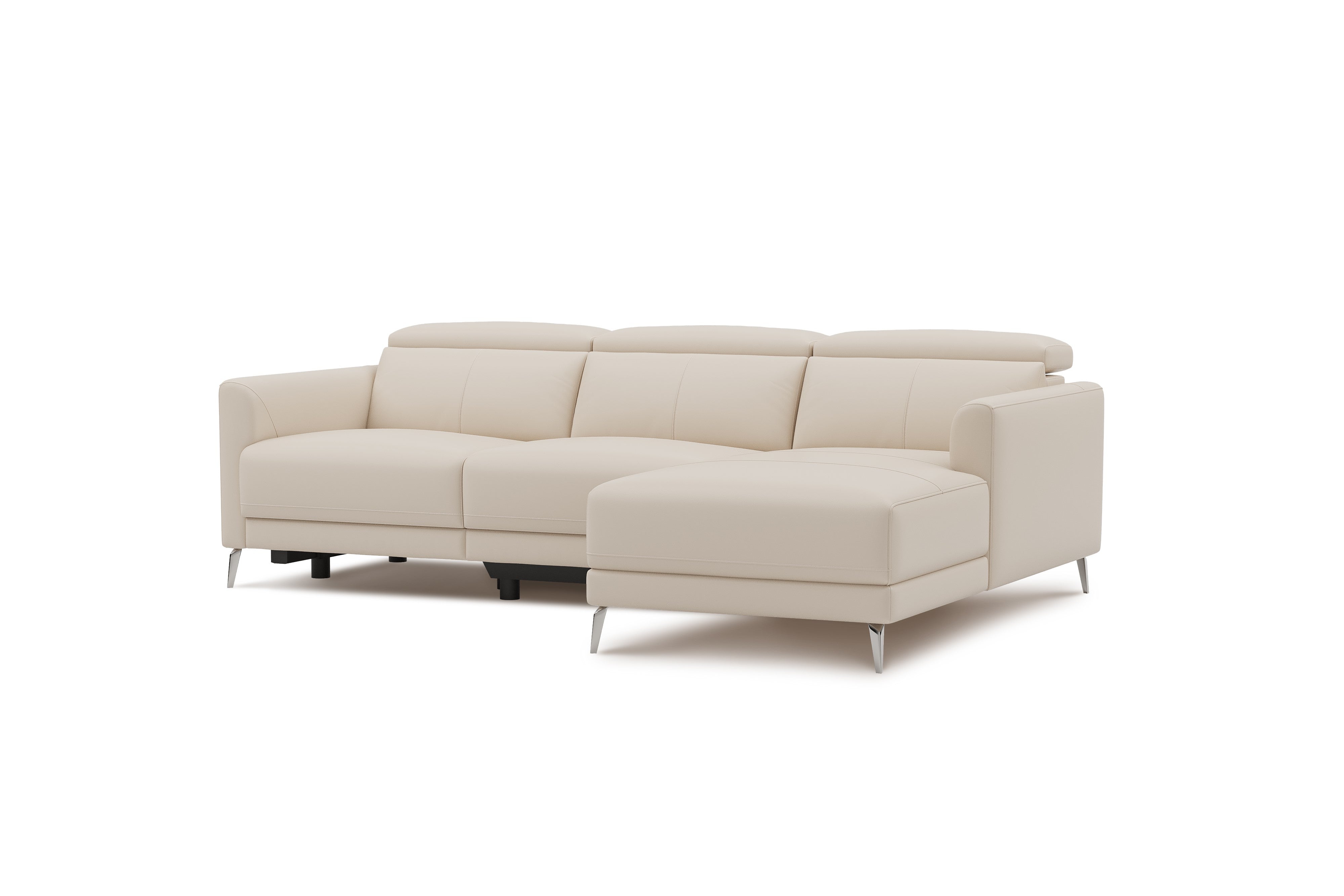 Andria Leather Reclining Sectional Lounge