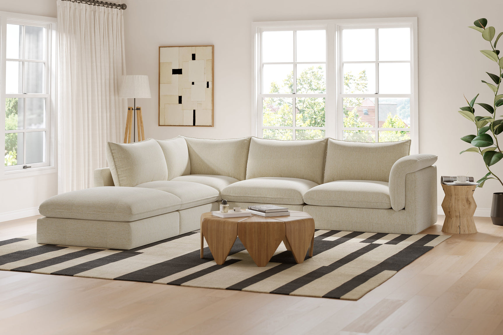 Frederick Fabric Corner Sectional Lounge