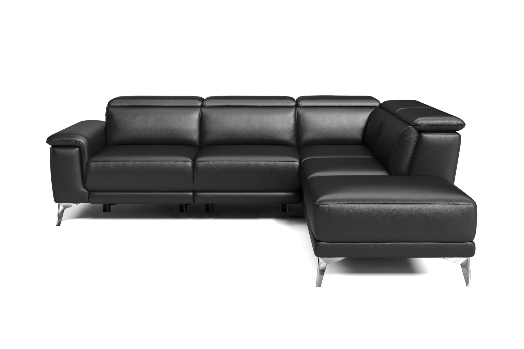 Pista Leather Reclining Sectional Lounge