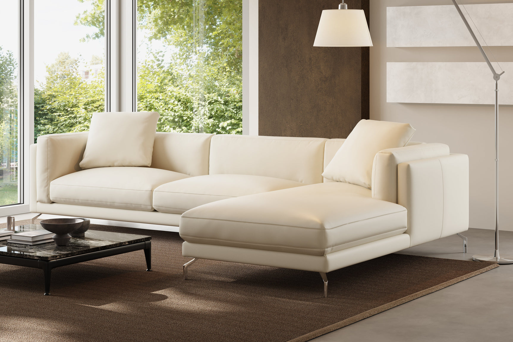 Zadar Leather Sectional Lounge