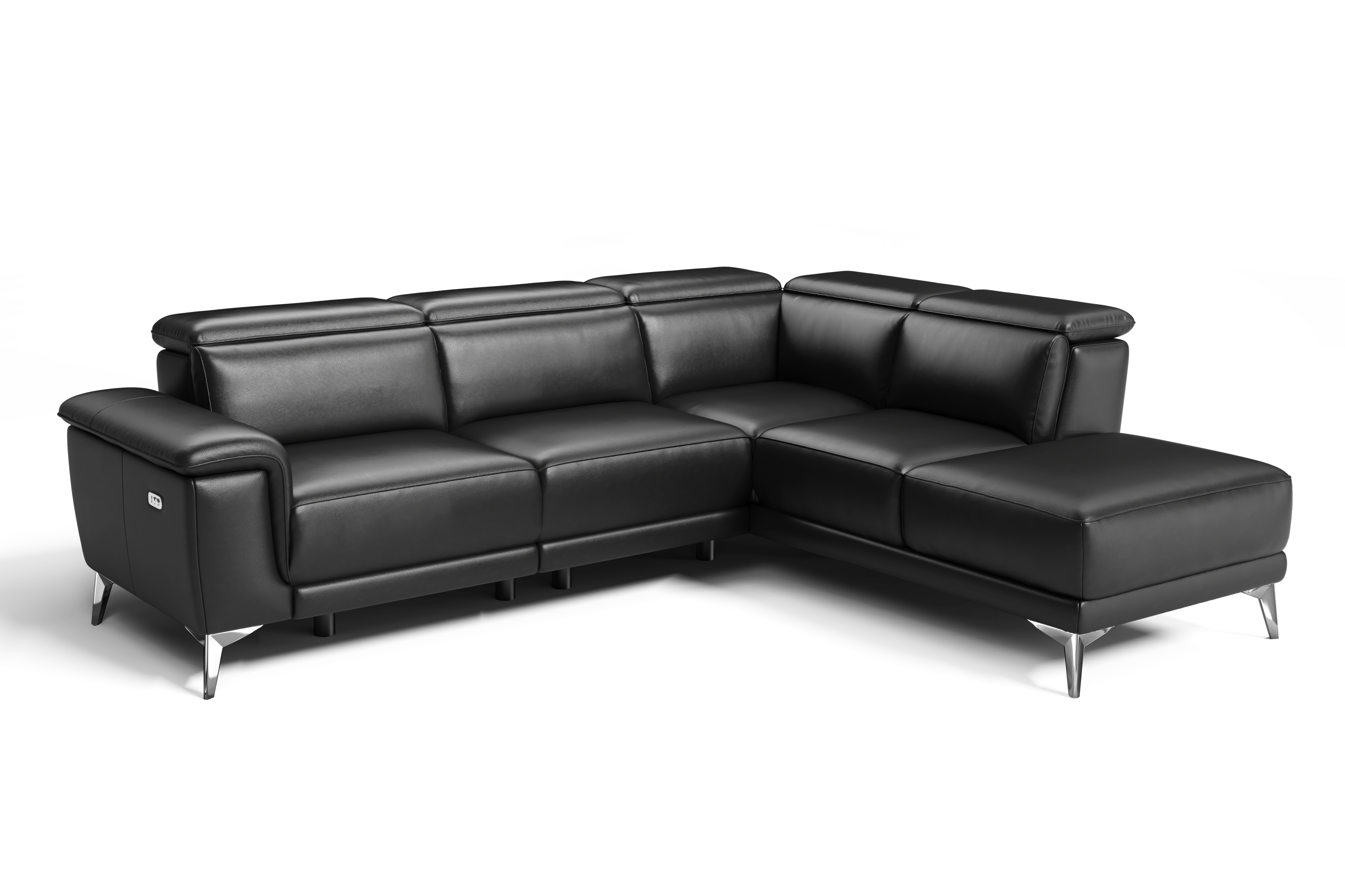 Pista Leather Reclining Sectional Lounge