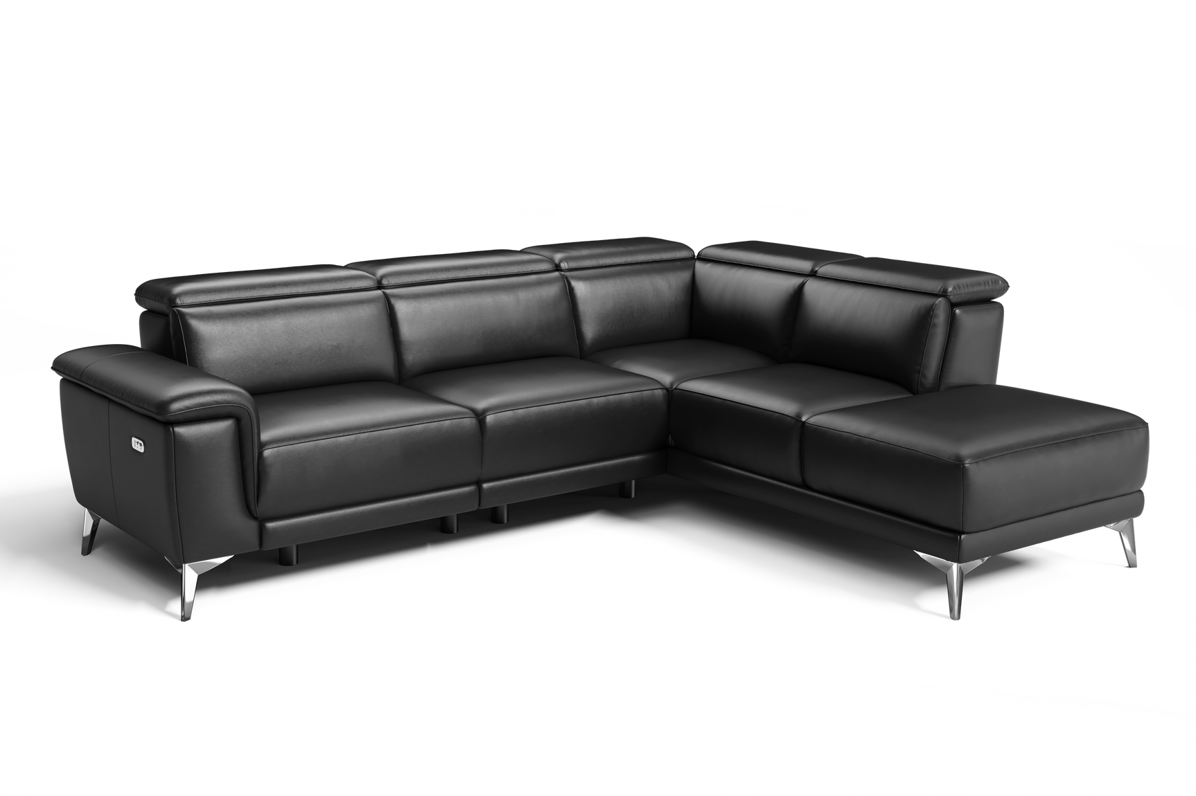 Pista Leather Reclining Sectional Lounge
