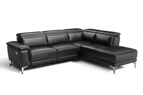Pista Leather Reclining Sectional Lounge