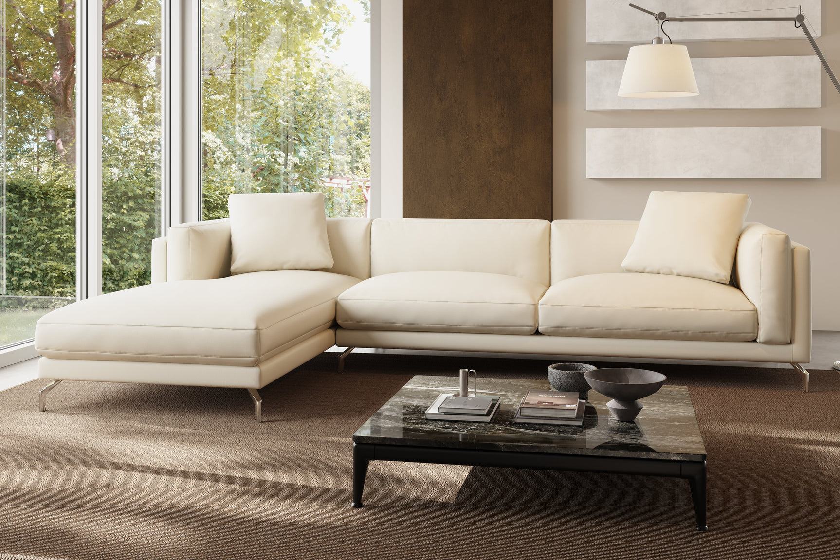 Zadar Leather Sectional Lounge