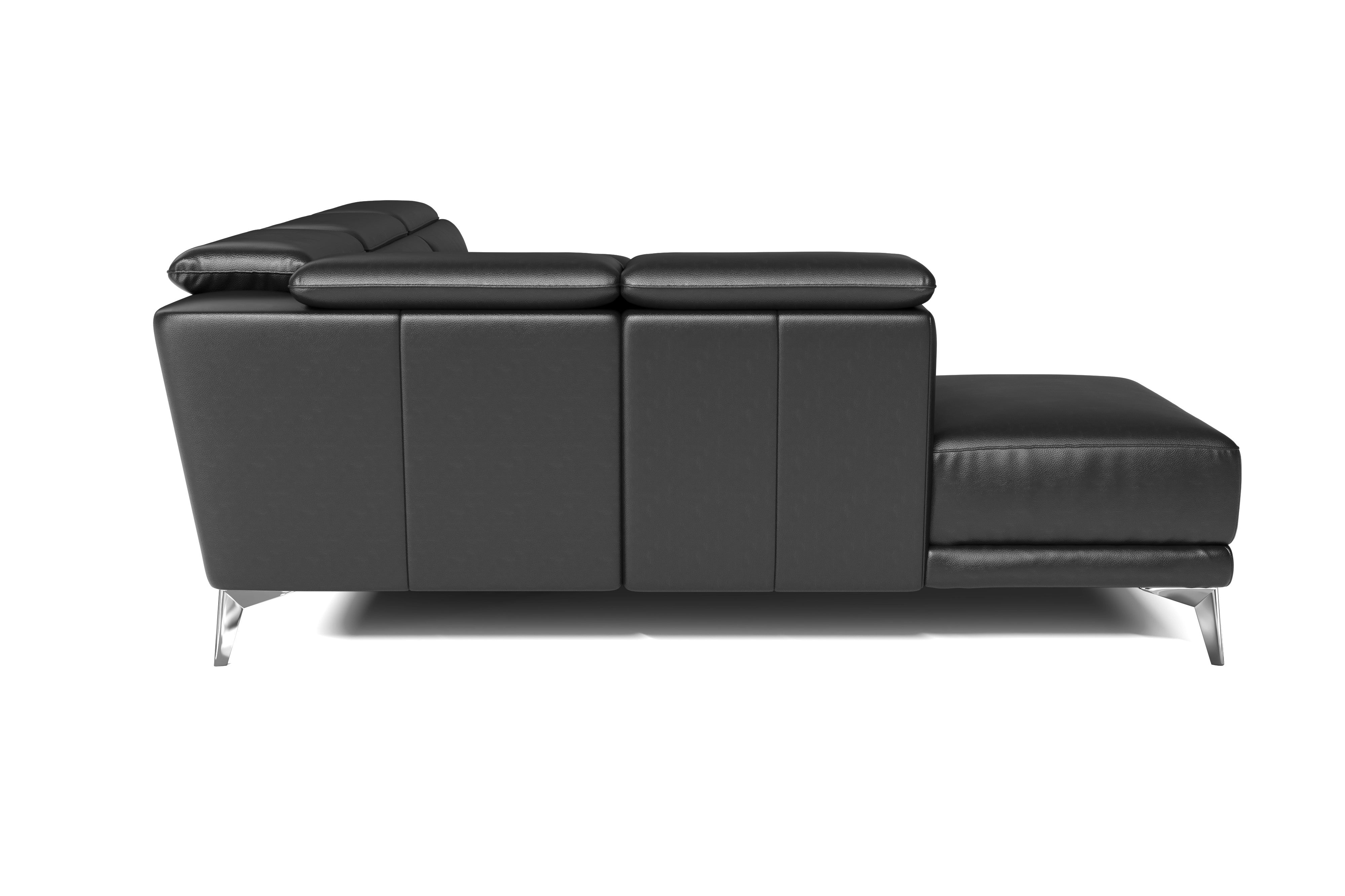 Pista Leather Reclining Sectional Lounge