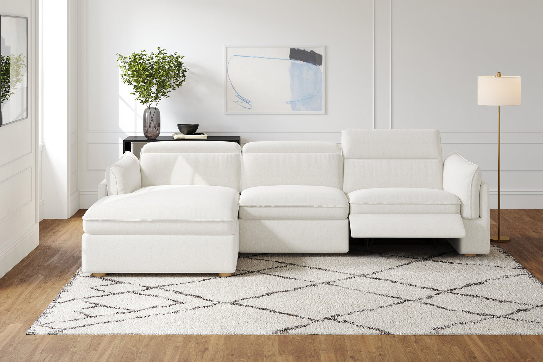 Fernanda Fabric Recliner Sectional Lounge