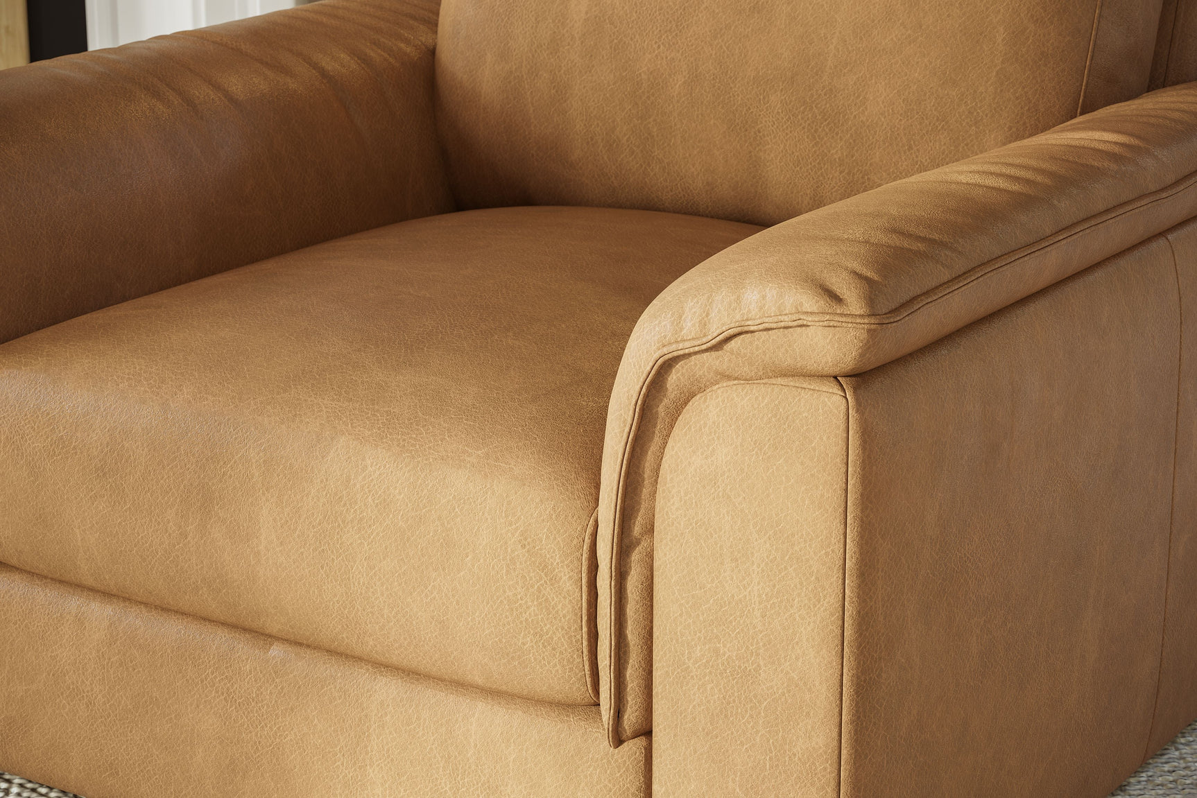 Zaira Leather Accent Chair