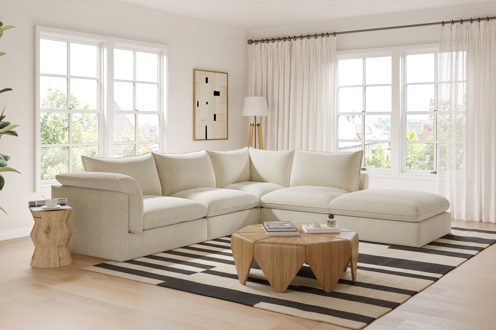 Frederick Fabric Corner Sectional Lounge