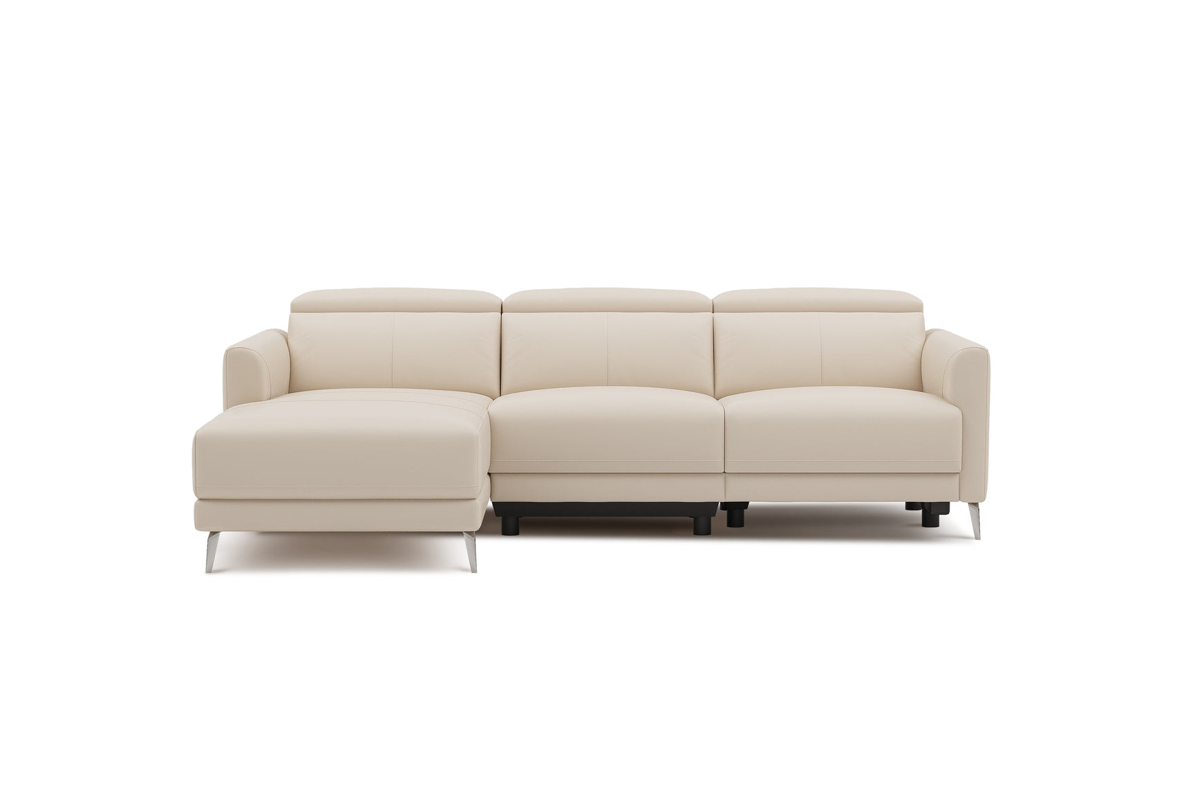 Andria Leather Reclining Sectional Lounge