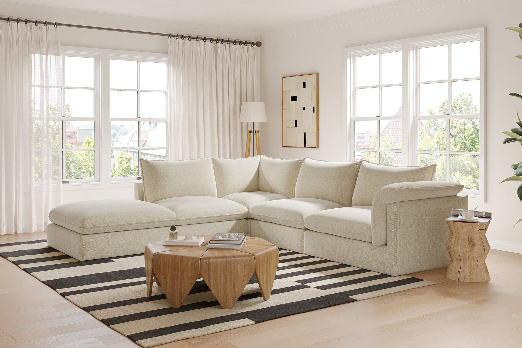 Frederick Fabric Corner Sectional Lounge