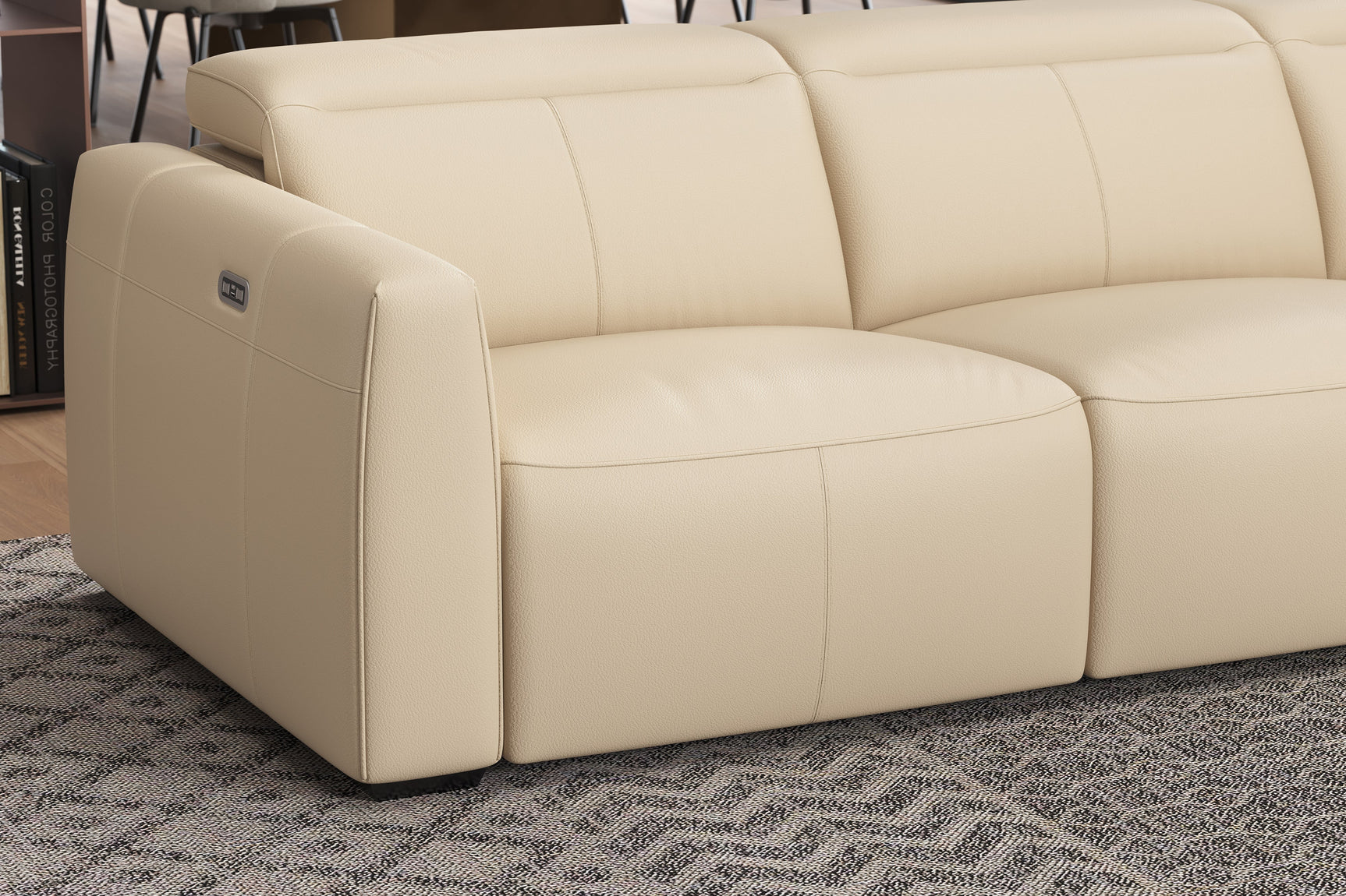 Carmen Leather Dual Recliner Lounge