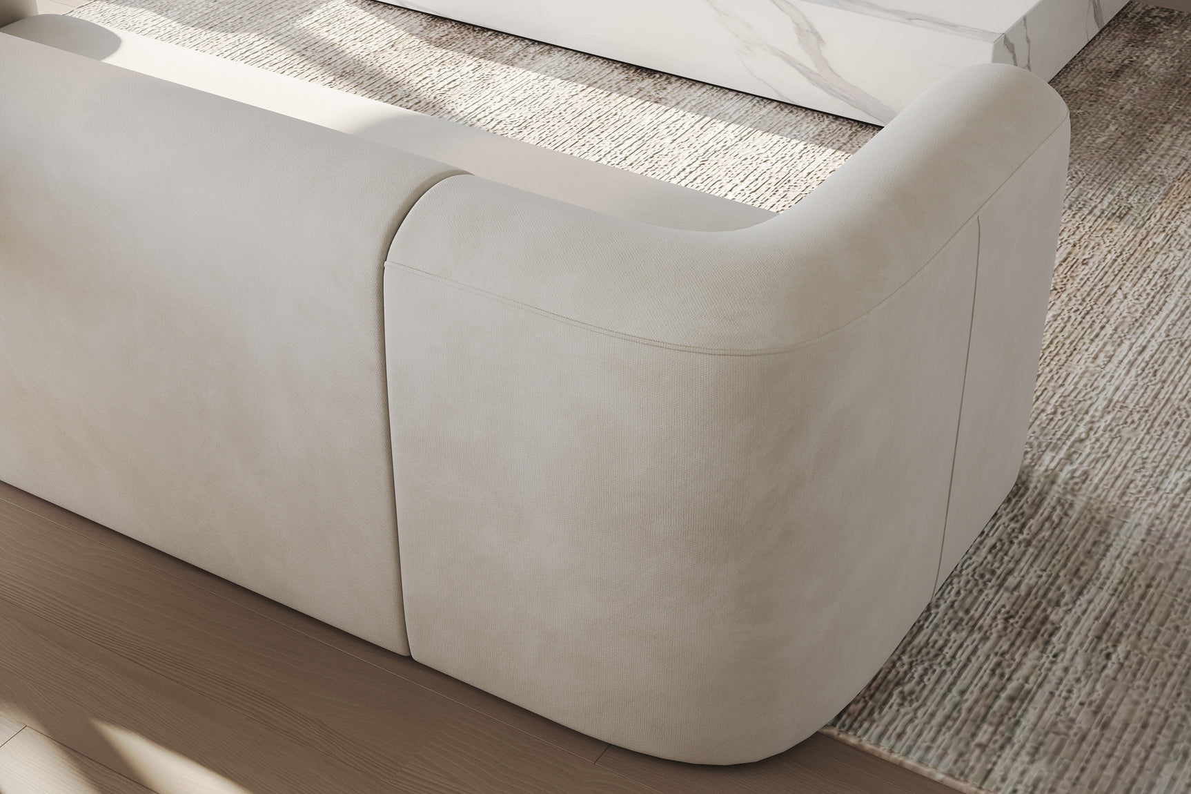 Jordyn Velvet Fabric Lounge