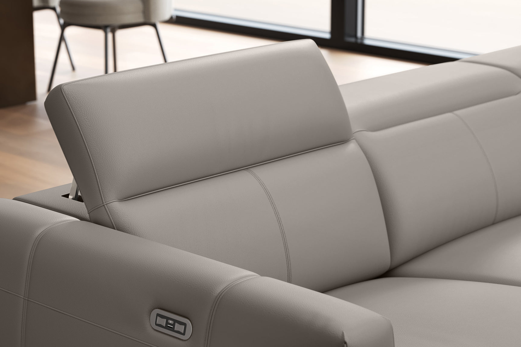 Carmen Leather Dual Recliner Lounge