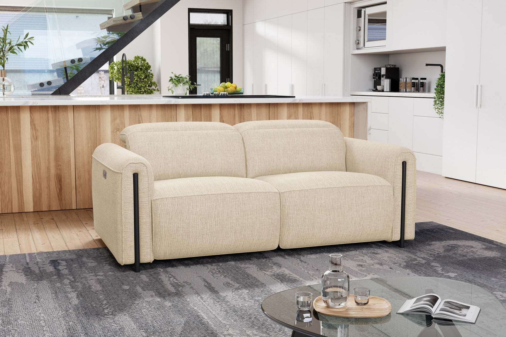 Octavia Fabric Dual Reclining Cloud Lounge