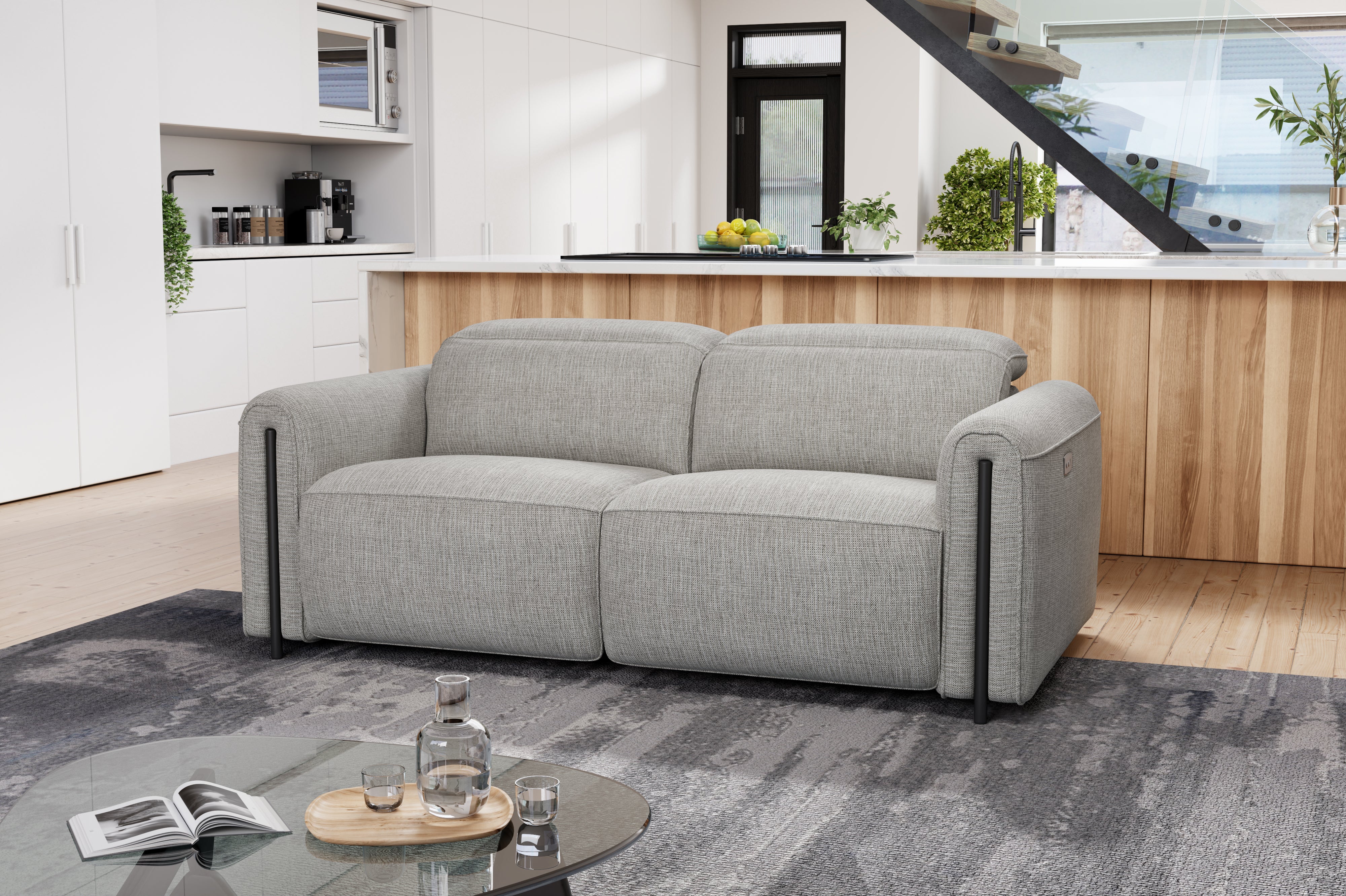 Octavia Fabric Dual Reclining Cloud Lounge