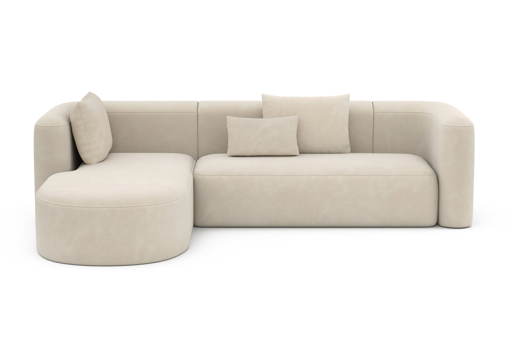 Jordyn Velvet Fabric Sectional Lounge