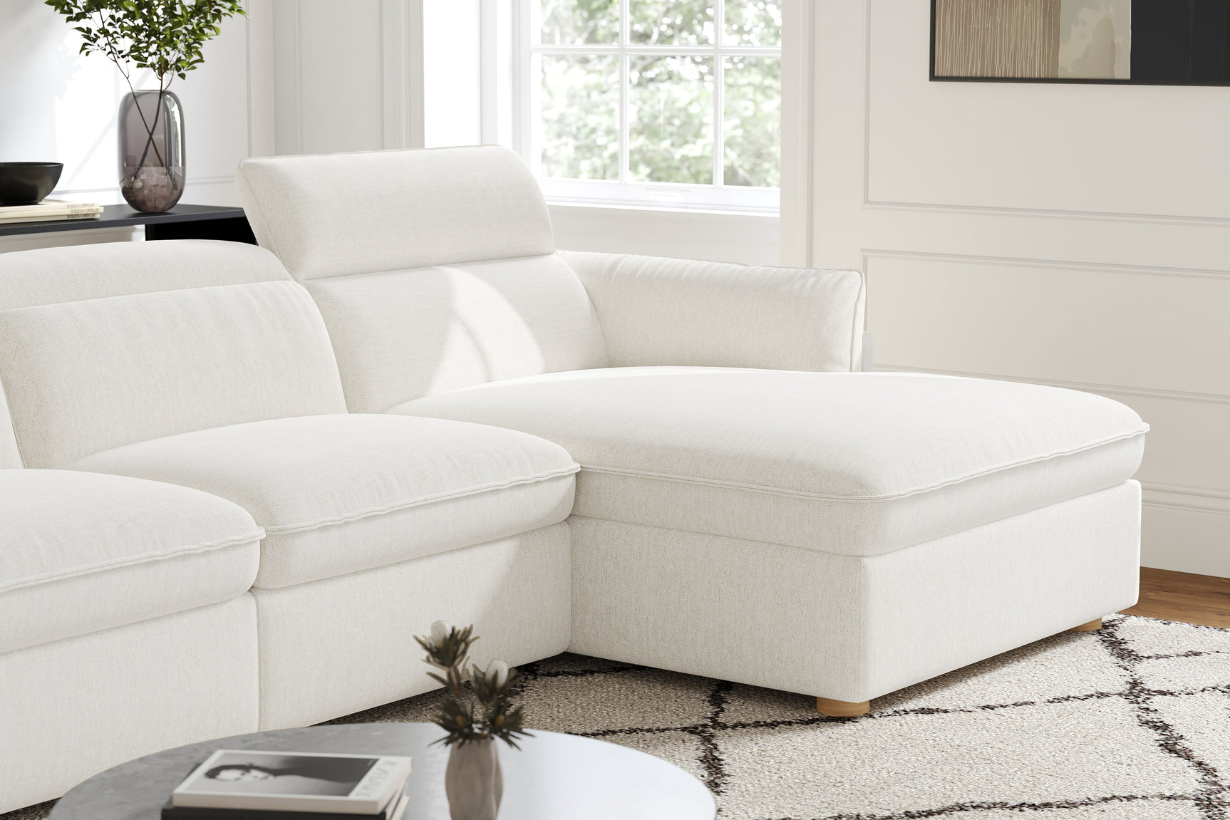 Fernanda Fabric Recliner Sectional Lounge