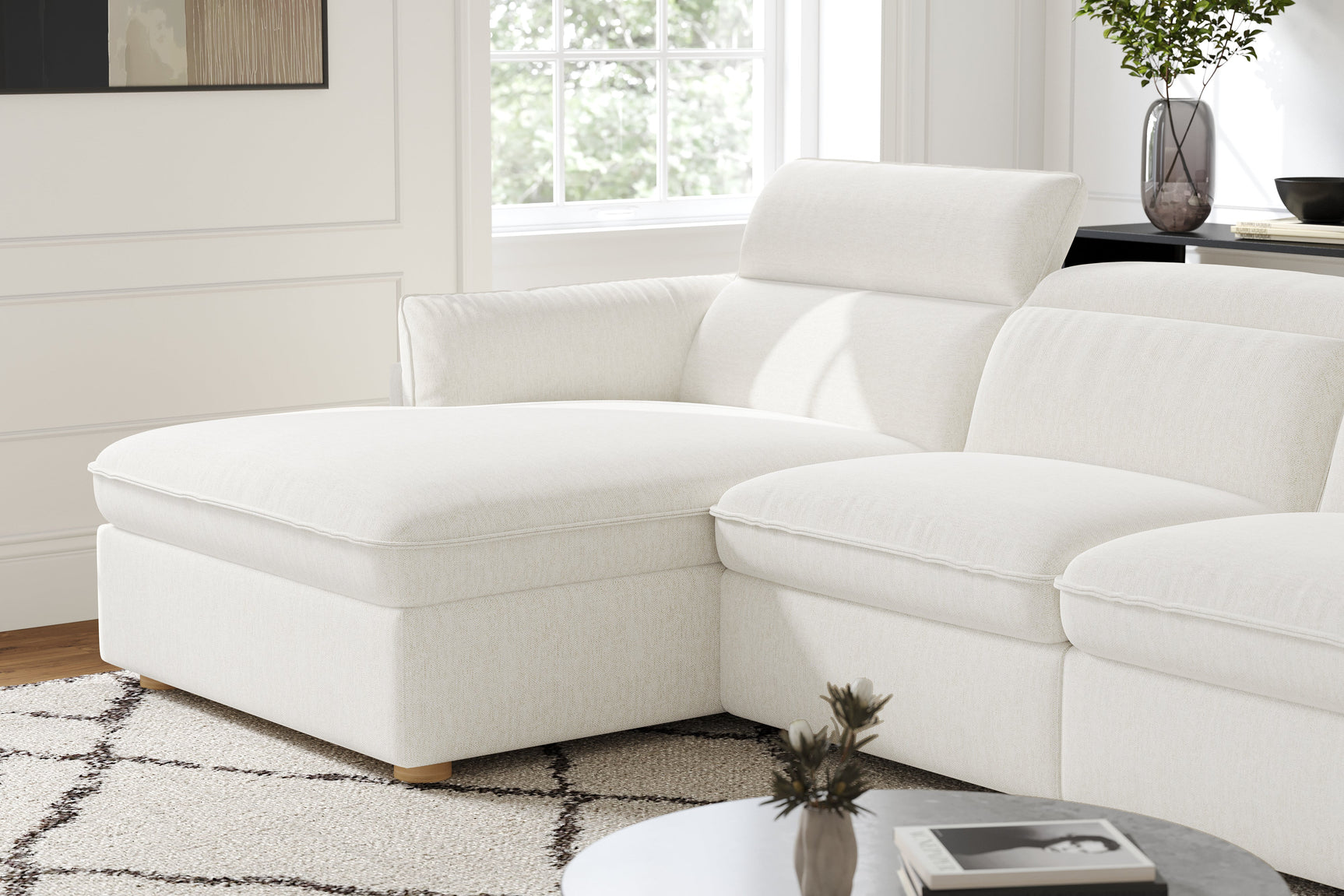 Fernanda Fabric Recliner Sectional Lounge