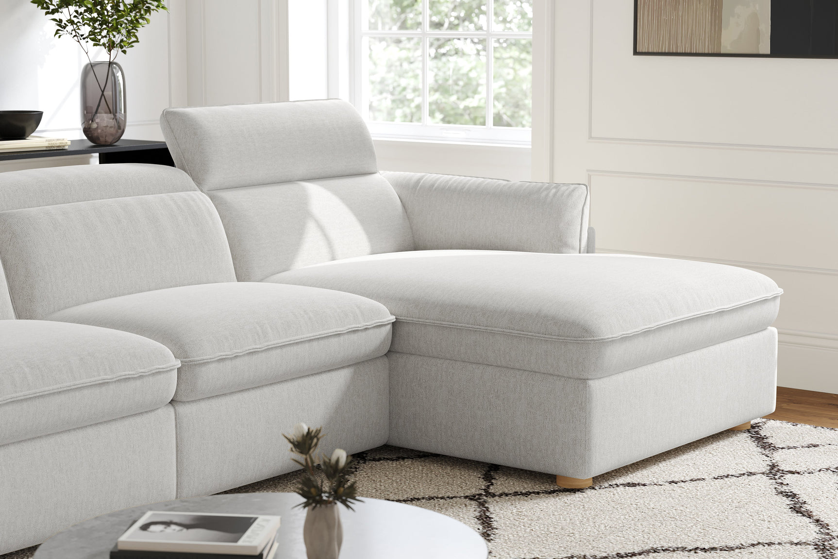 Fernanda Fabric Recliner Sectional Lounge