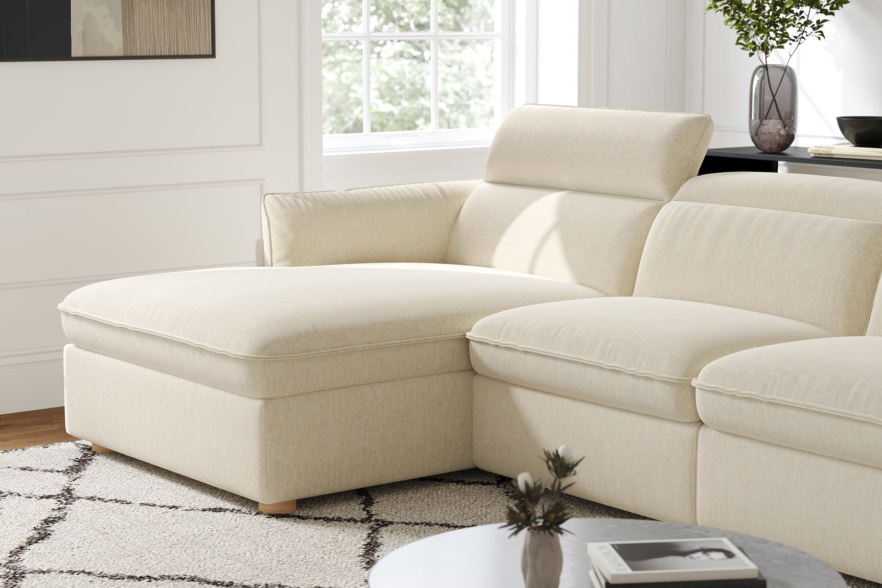 Fernanda Fabric Recliner Sectional Lounge