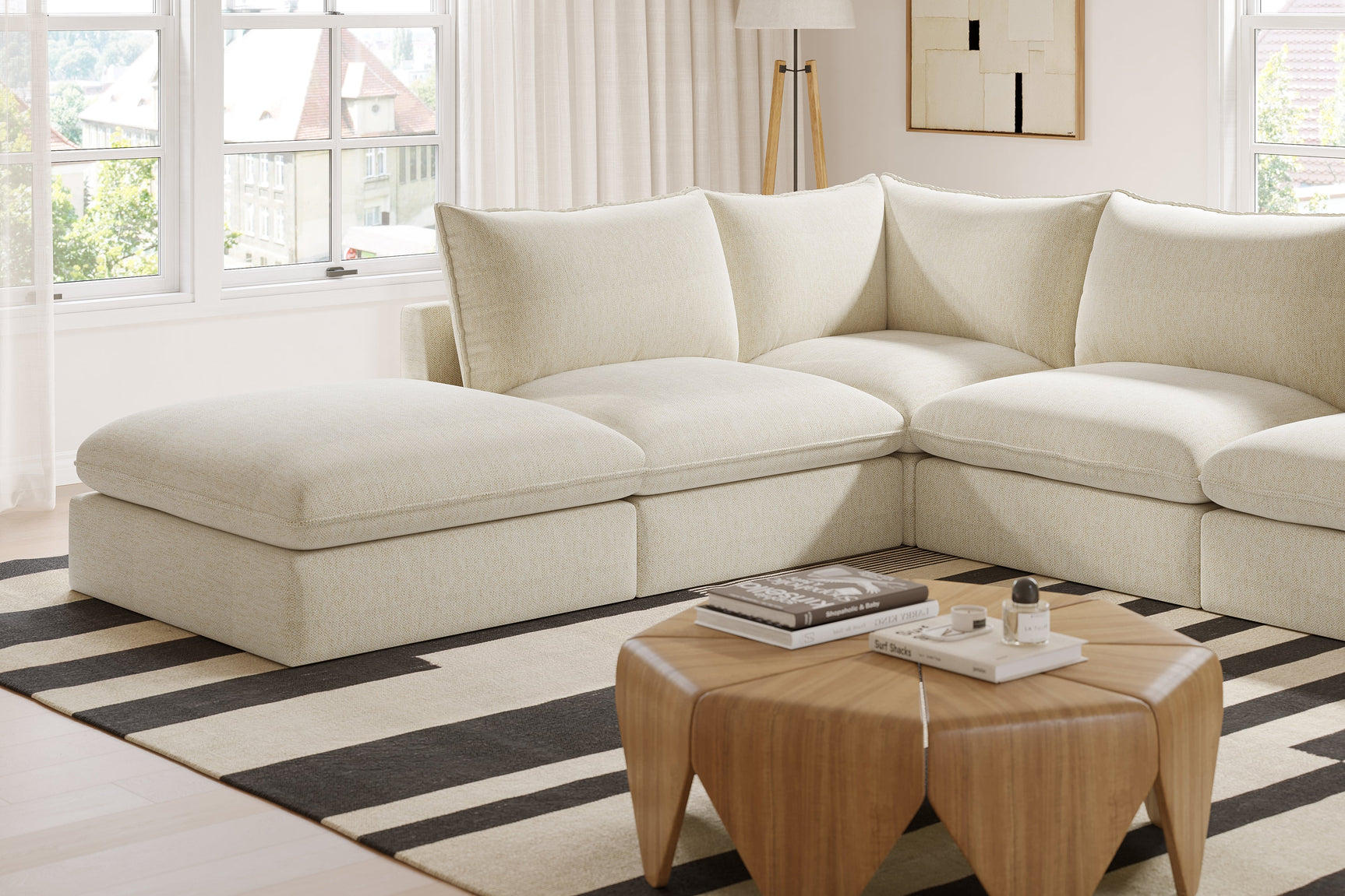 Frederick Fabric Corner Sectional Lounge