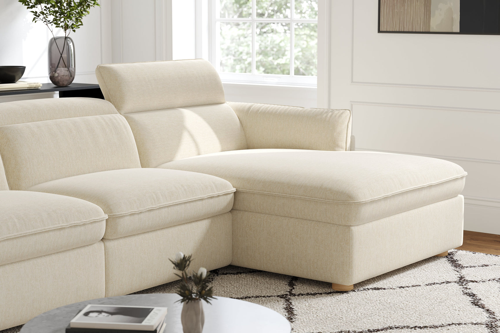 Fernanda Fabric Recliner Sectional Lounge