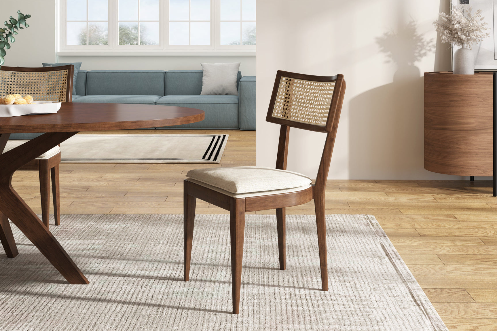 Harper Woven Cane Dining Chair (Set of 2)