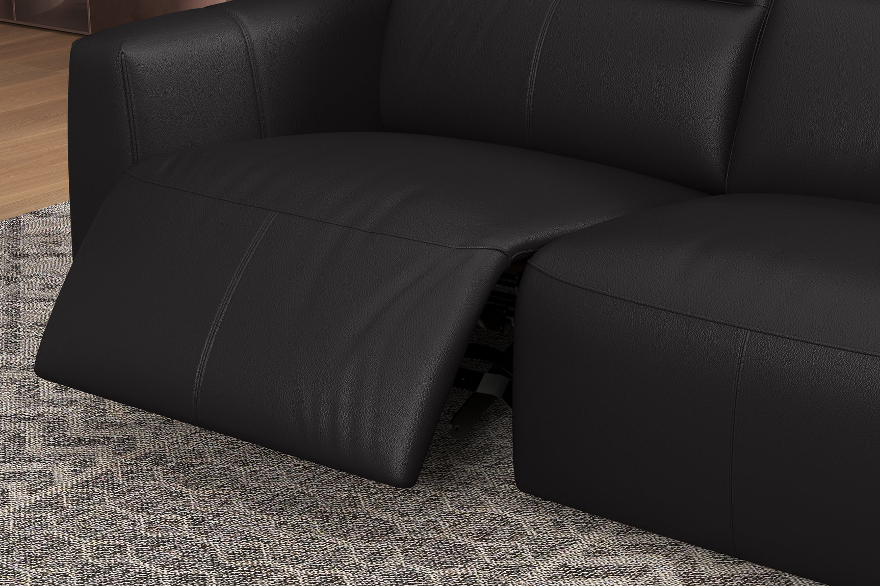 Carmen Leather Dual Recliner Corner Sectional