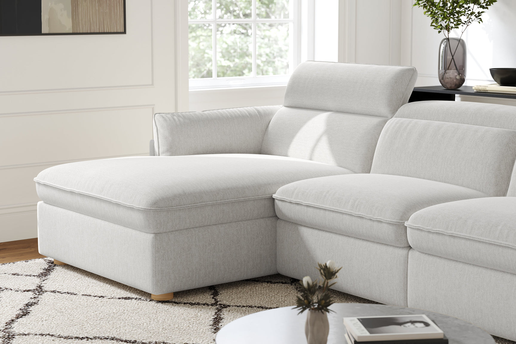 Fernanda Fabric Recliner Sectional Lounge
