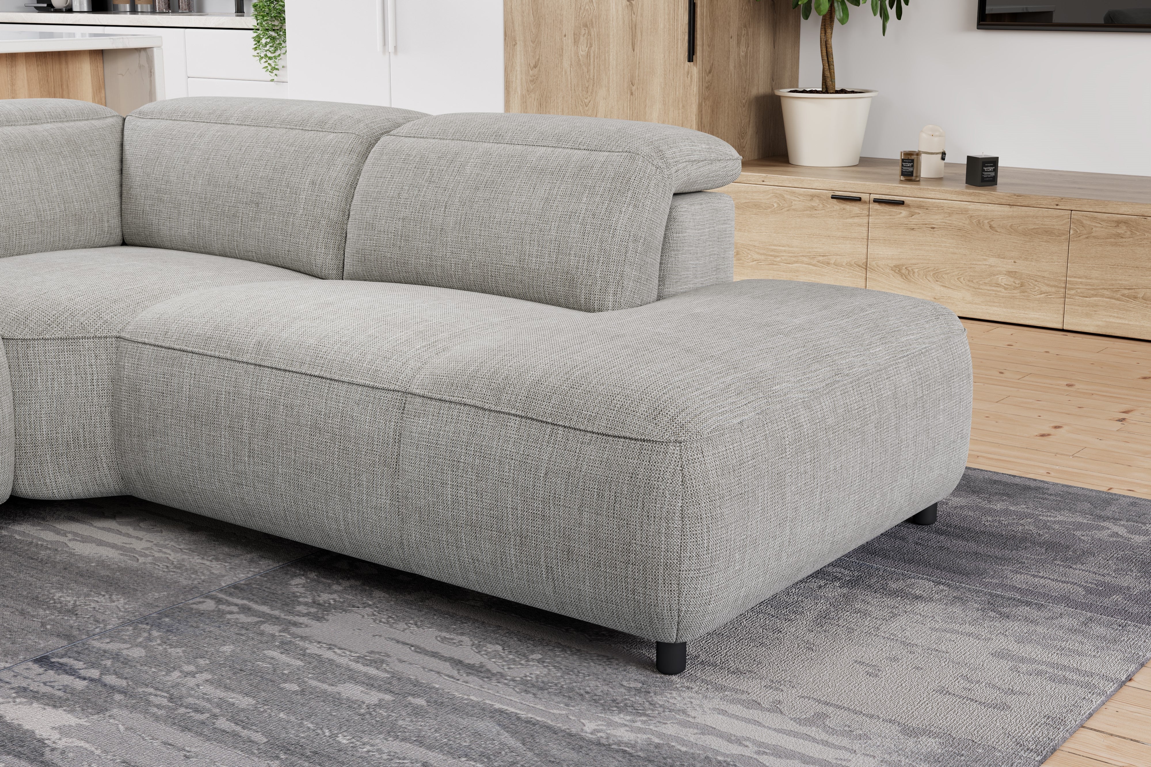Octavia Fabric Reclining Corner Sectional Cloud Lounge