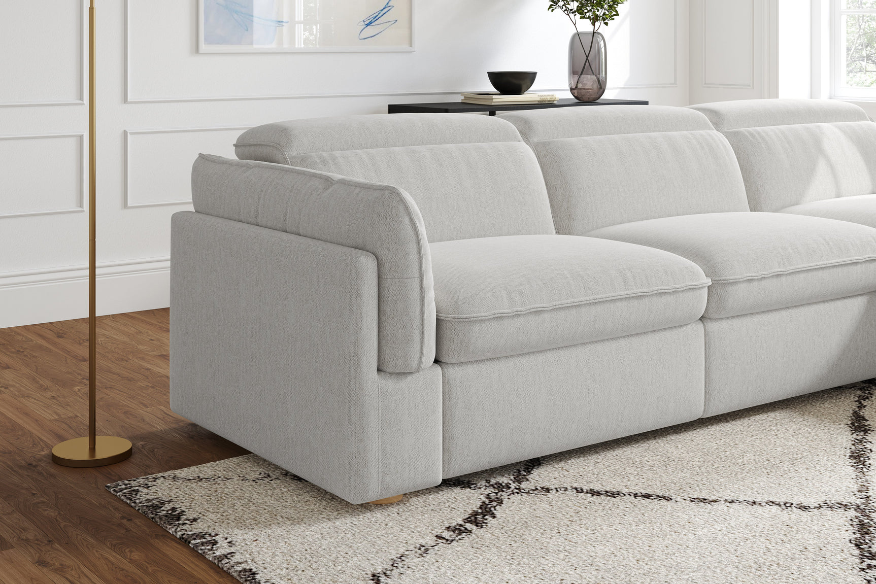 Fernanda Fabric Recliner Sectional Lounge