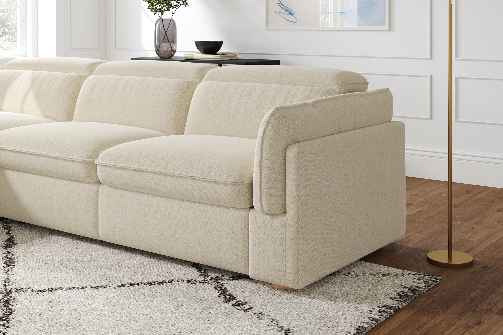 Fernanda Fabric Recliner Sectional Lounge