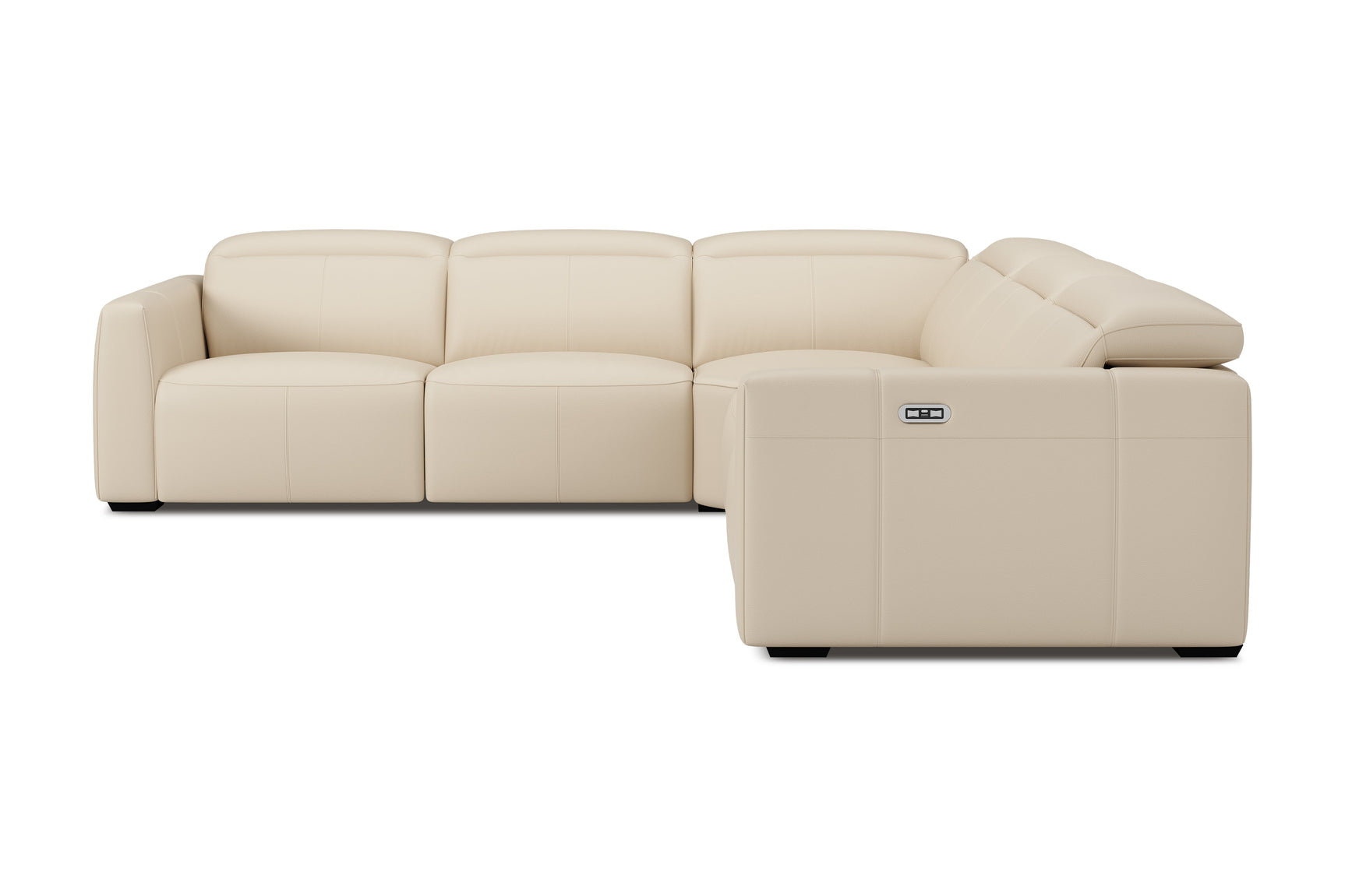 Carmen Leather Dual Recliner Corner Sectional