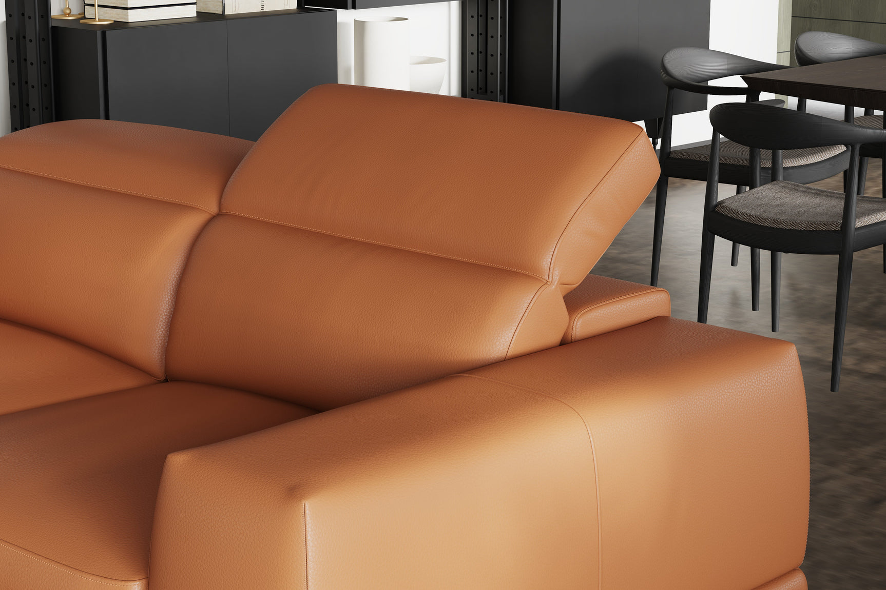 Valletta Leather Sectional Lounge