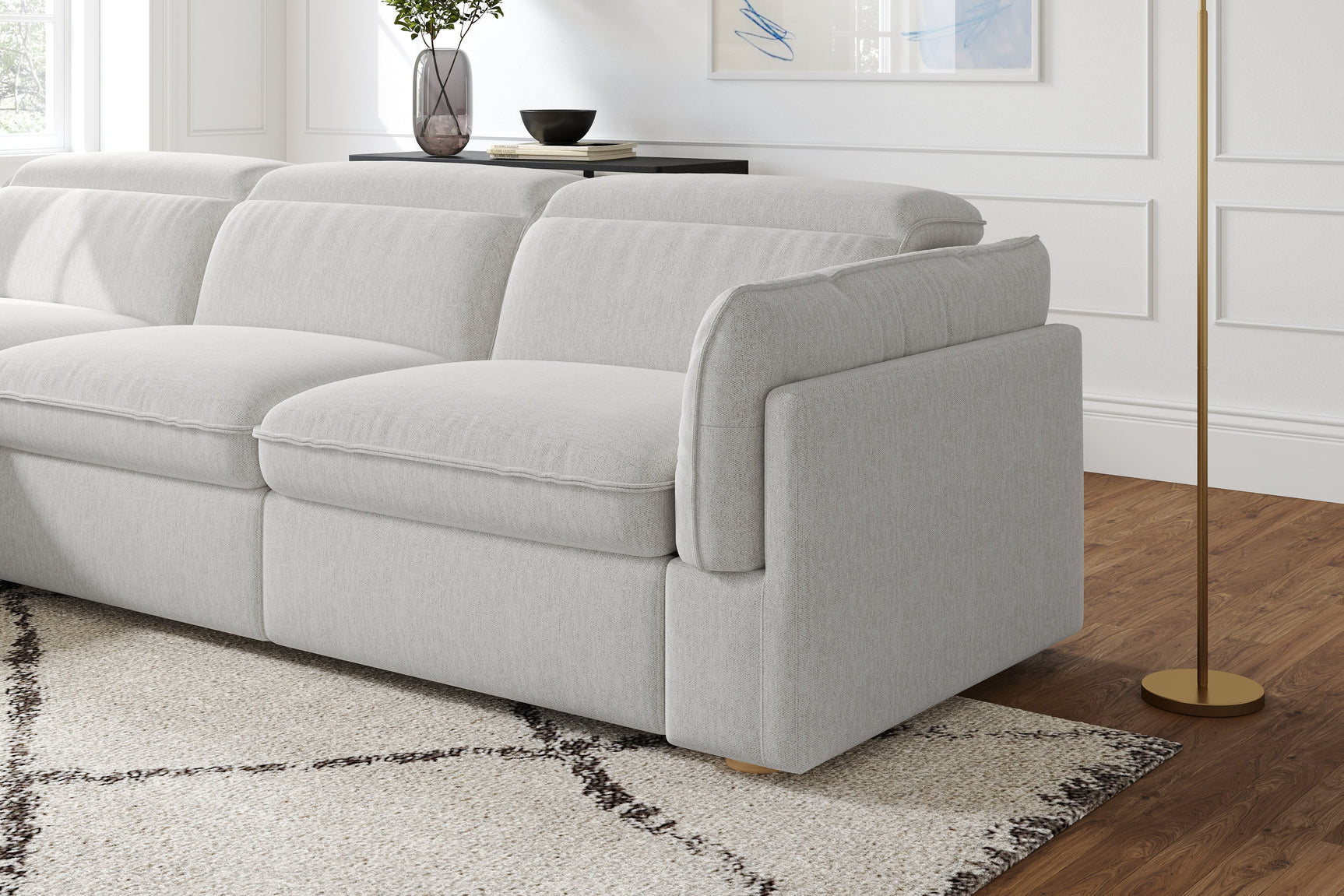 Fernanda Fabric Recliner Sectional Lounge
