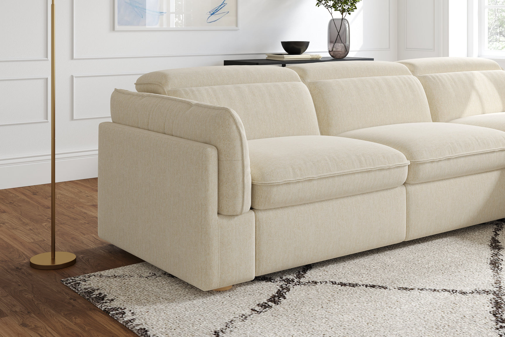 Fernanda Fabric Recliner Sectional Lounge
