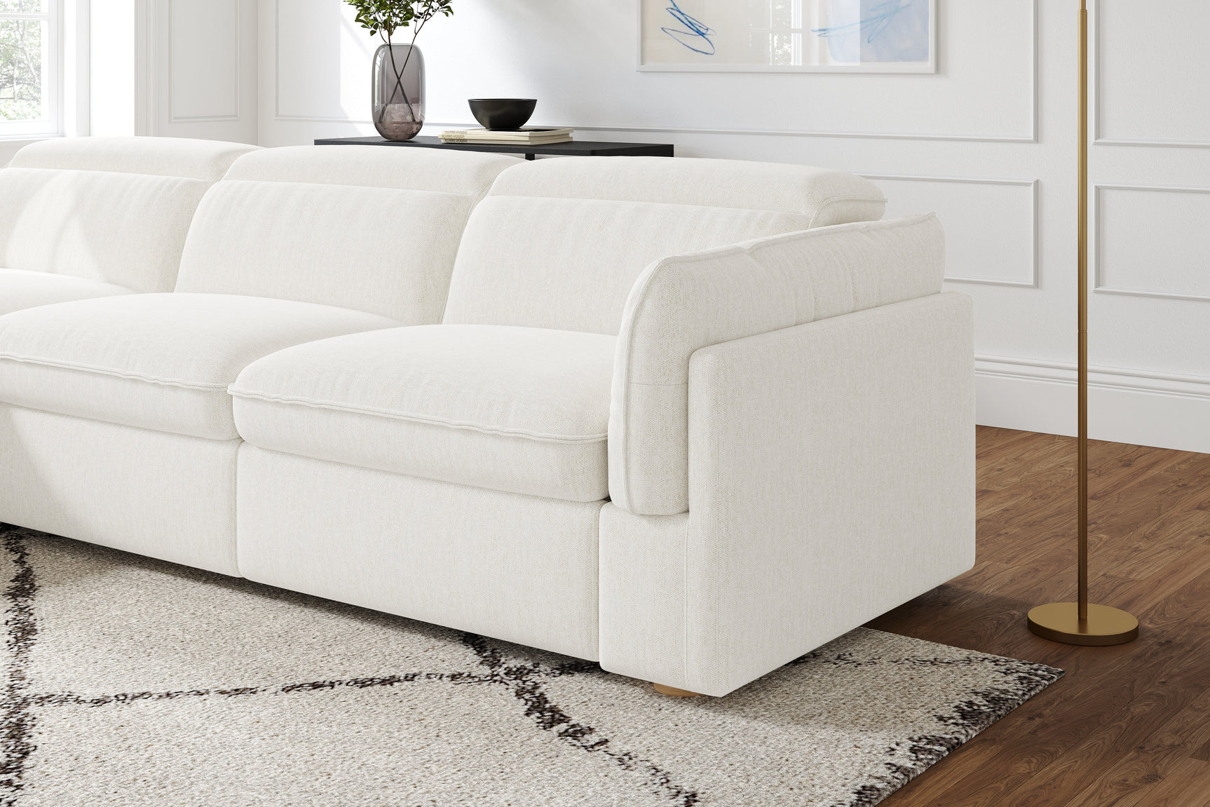 Fernanda Fabric Recliner Sectional Lounge