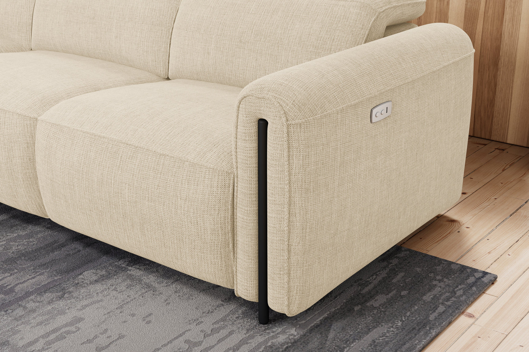 Octavia Fabric Reclining Corner Sectional Cloud Lounge