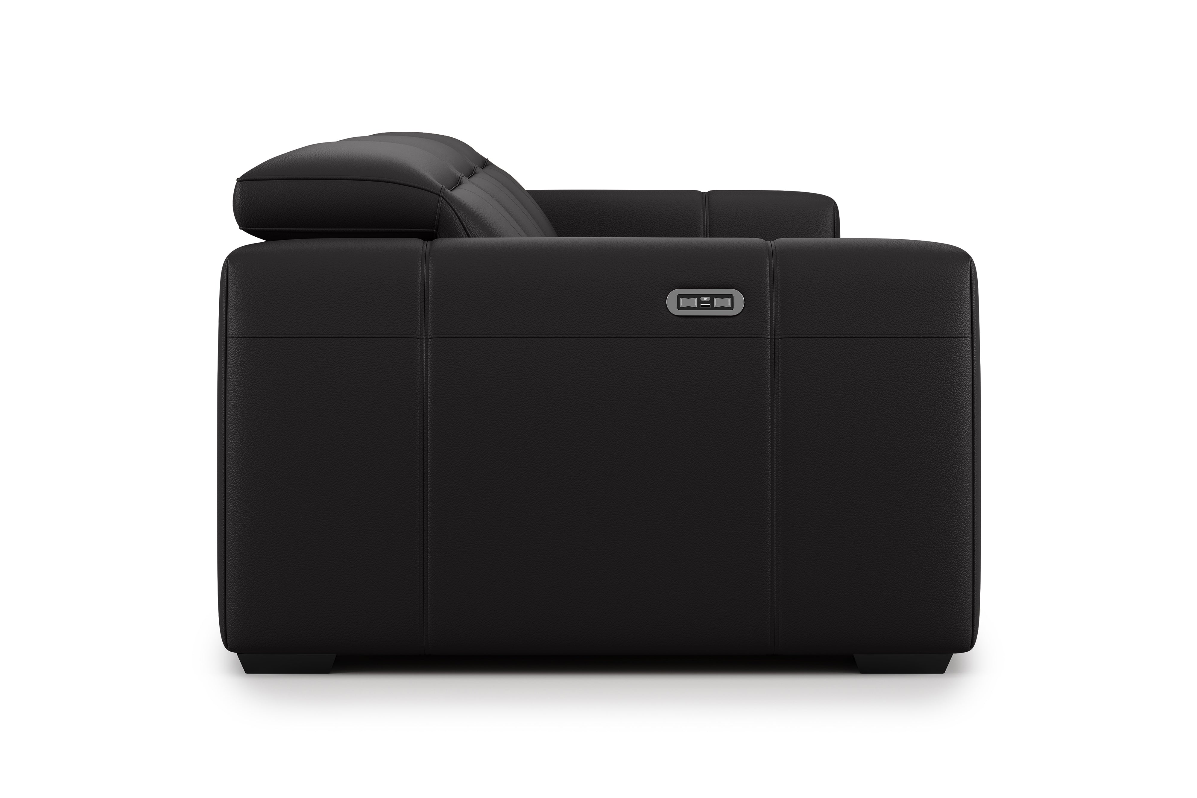 Carmen Leather Dual Recliner Lounge with Console