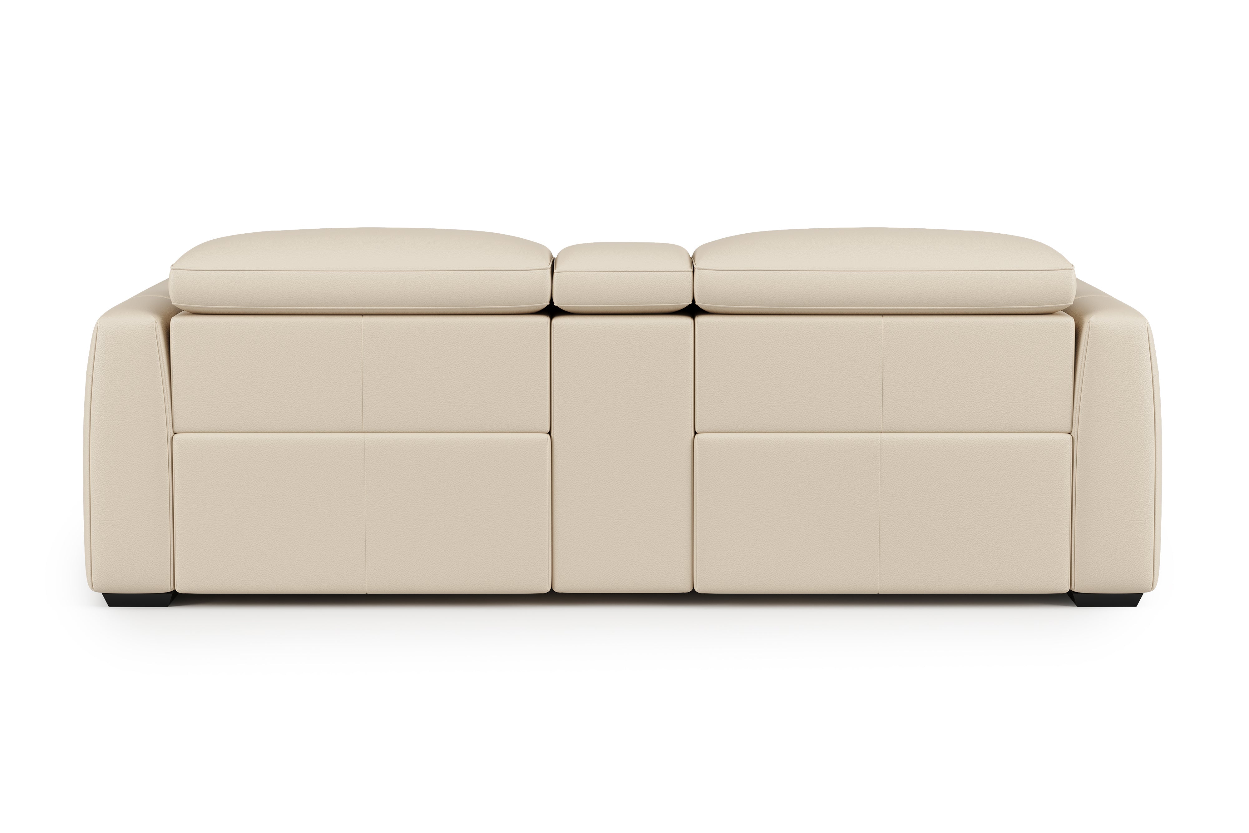 Carmen Leather Dual Recliner Lounge with Console