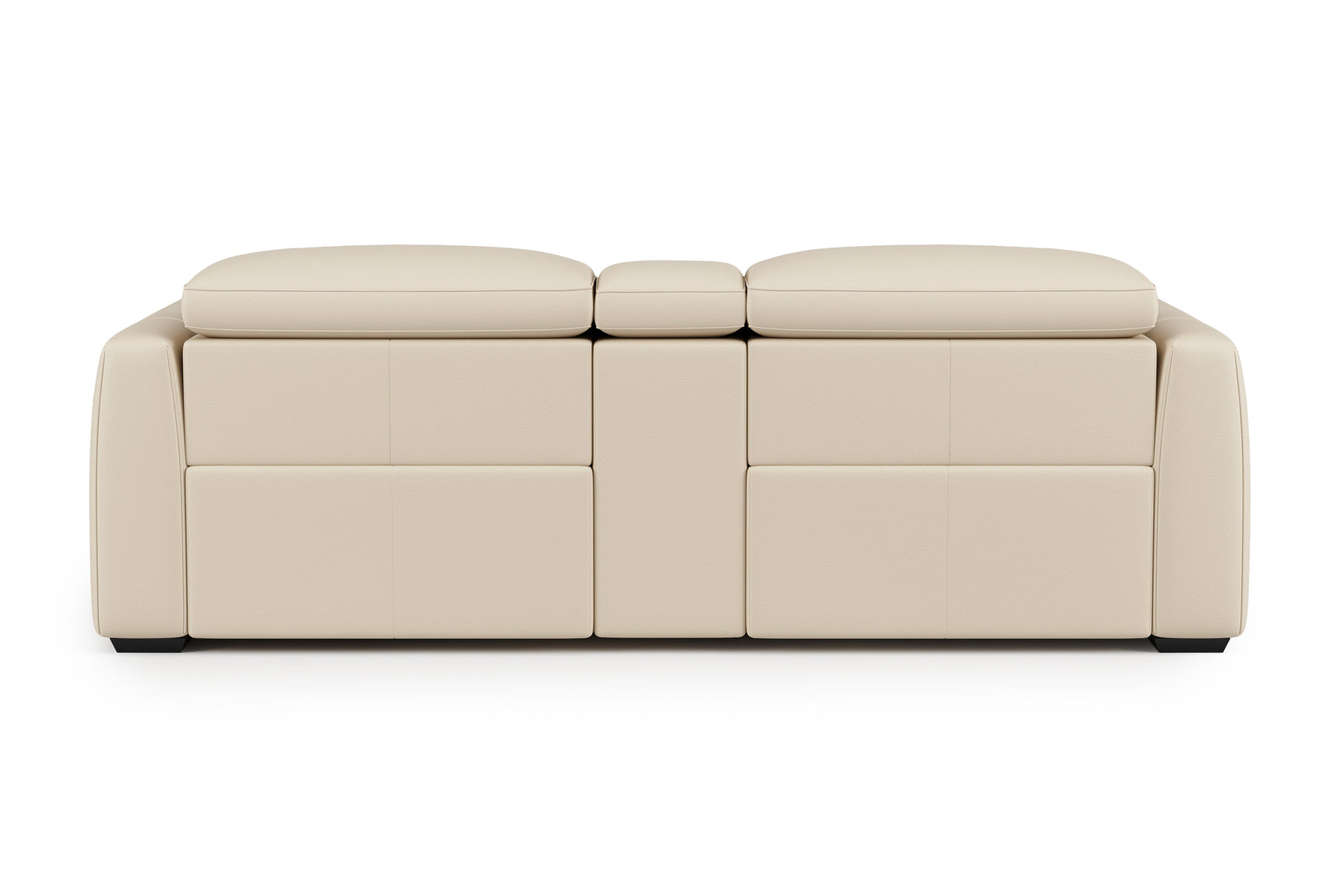 Carmen Leather Dual Recliner Lounge with Console